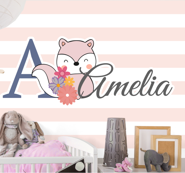 子供の寝室 壁画 かわいいキツネデザイン - TENSTICKERS