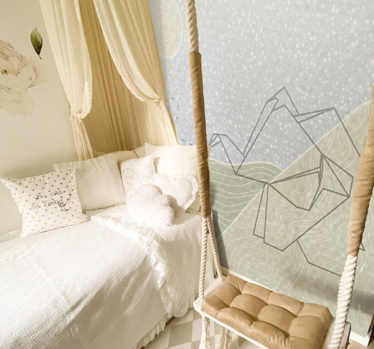 子供の寝室 壁画 ジャパニーズゾウデザイン - TENSTICKERS