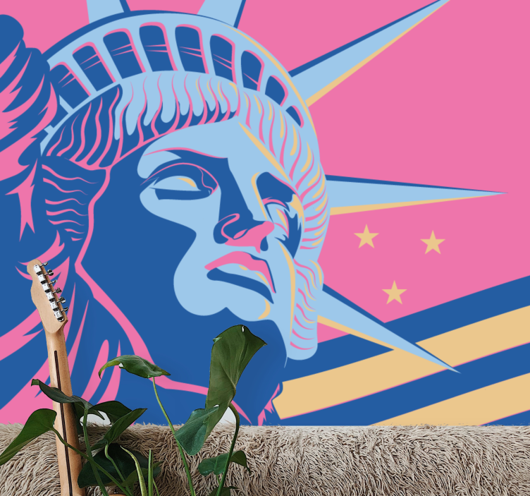 都市と国の壁の壁画自由のモニュメント - TENSTICKERS