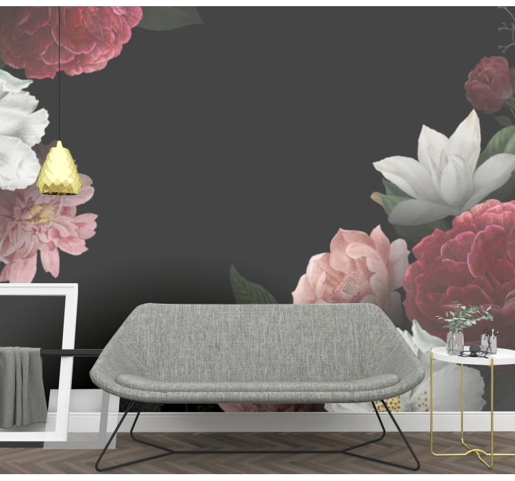 花 柄 壁画 精緻な花のアレンジメント - TENSTICKERS