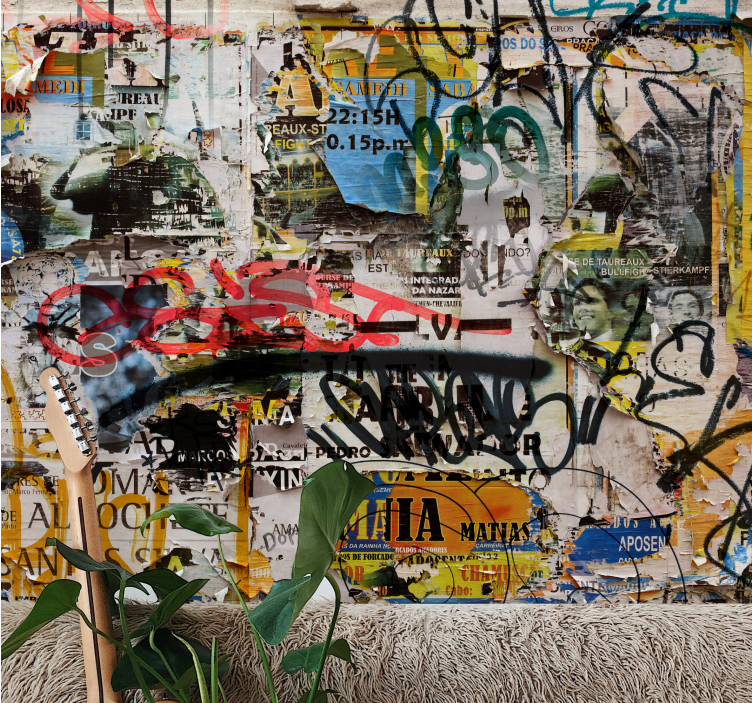 涂鸦 壁画 都市アートコラージュ - TENSTICKERS