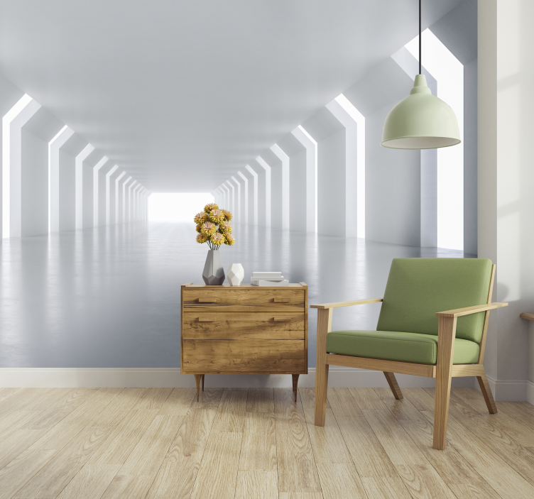 光の3 d壁壁画に - TENSTICKERS