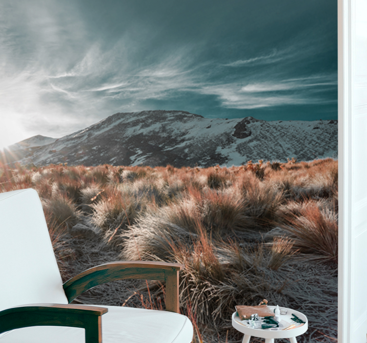 風景壁壁画山の朝日風景 - TENSTICKERS