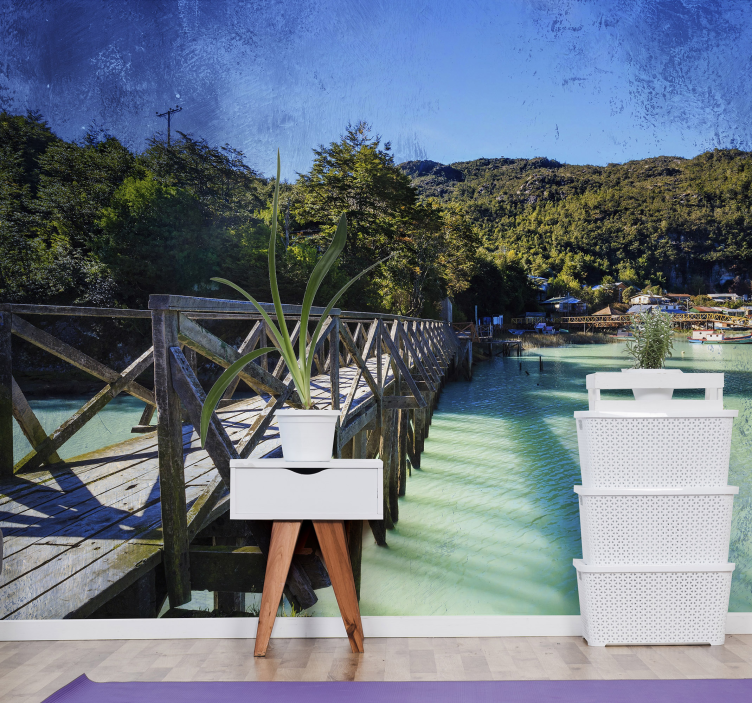 風景壁壁画美しい海岸の小道 - TENSTICKERS