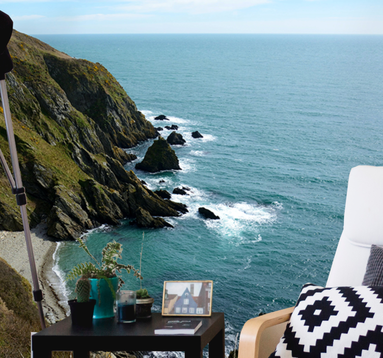 風景壁壁画海辺の石の構造 - TENSTICKERS