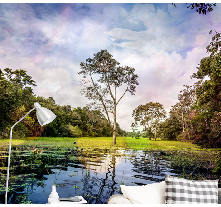 風景壁壁画静かな自然の風景 - TENSTICKERS