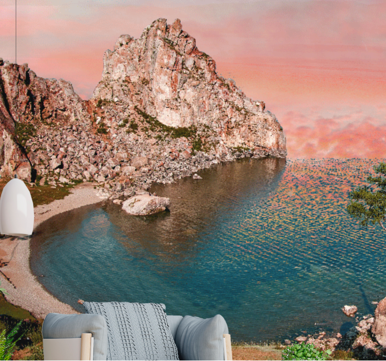 風景壁壁画 穏やかな海の視点 - TENSTICKERS