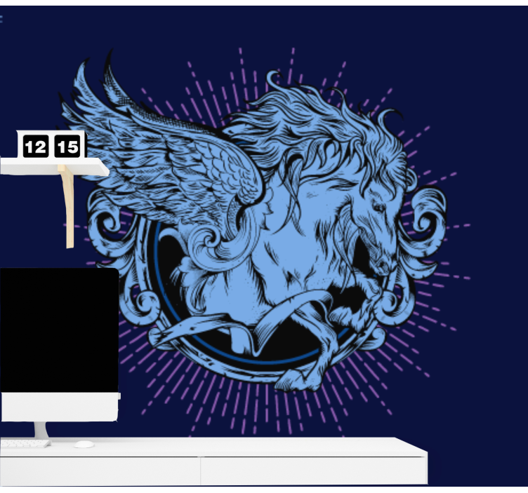 ライオン 壁画 翼のあるライオンの紋章 - TENSTICKERS