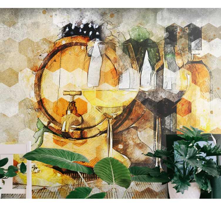 音楽 壁の壁画 ワイン樽アート - TENSTICKERS