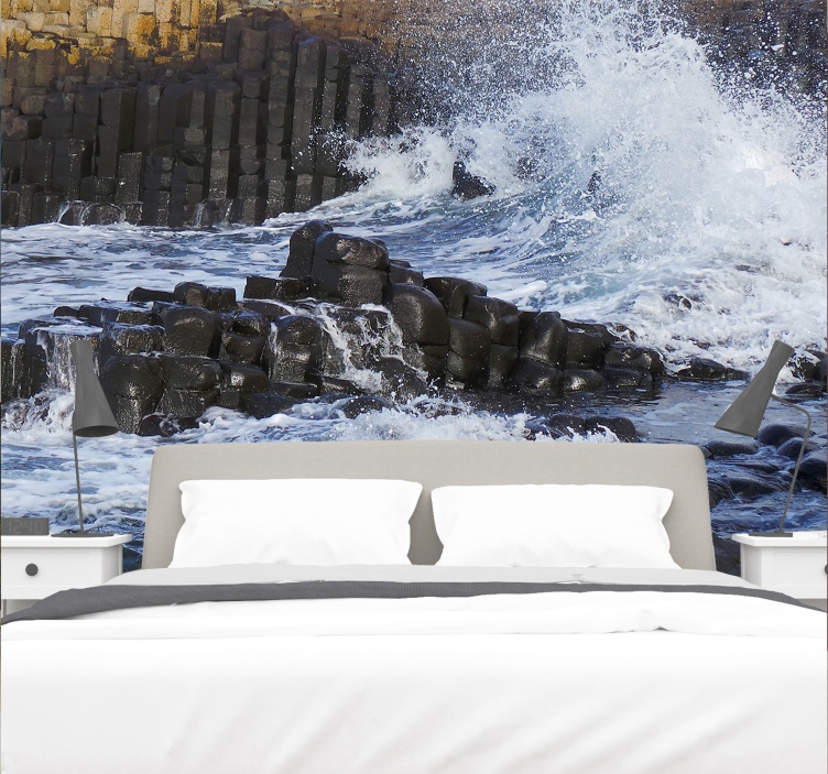 壁画 海 海洋玄武岩柱 - TENSTICKERS