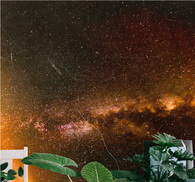 壁画 天の川 宇宙の銀河の輝き - TENSTICKERS