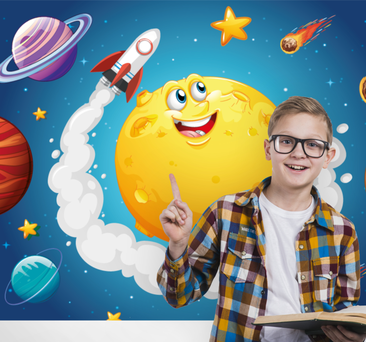 ファンタジー壁画宇宙冒険テーマ - TENSTICKERS