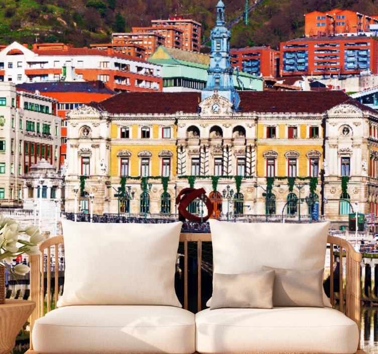 マドリード 壁画 歴史的ビルバオ建築 - TENSTICKERS