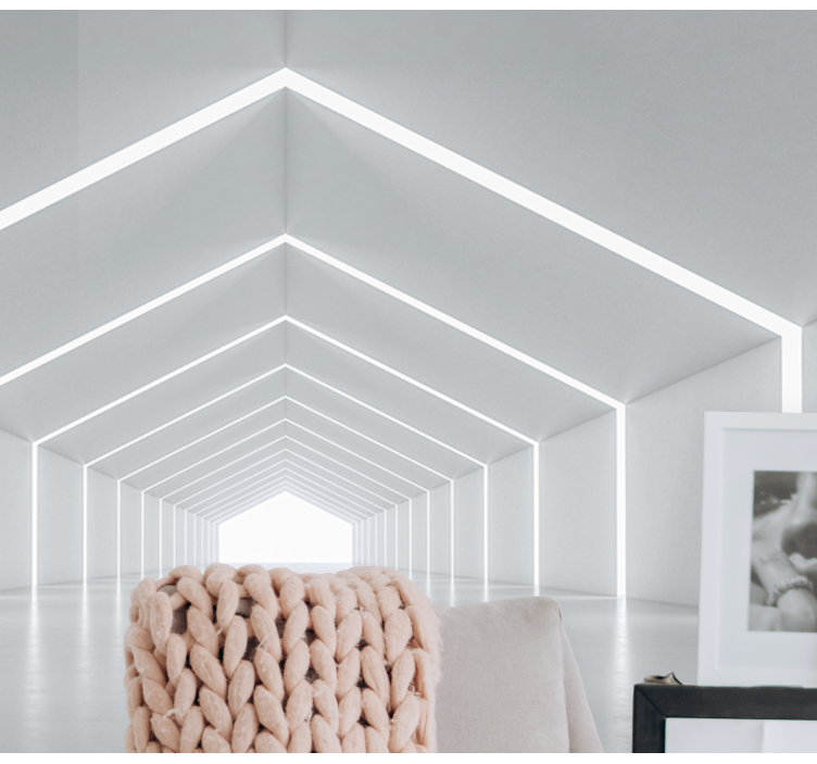 现代 壁画 幾何学的光の構造 - TENSTICKERS