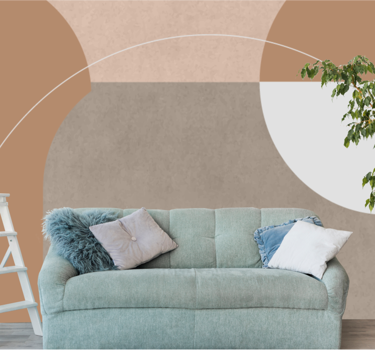 现代壁画幾何形状の構成 - TENSTICKERS