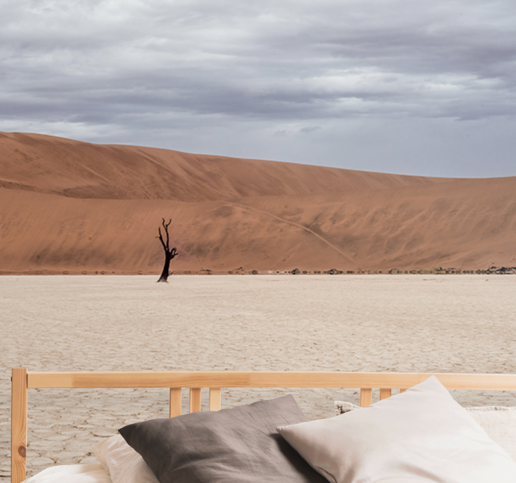 山 壁画 砂漠の風景展望 - TENSTICKERS