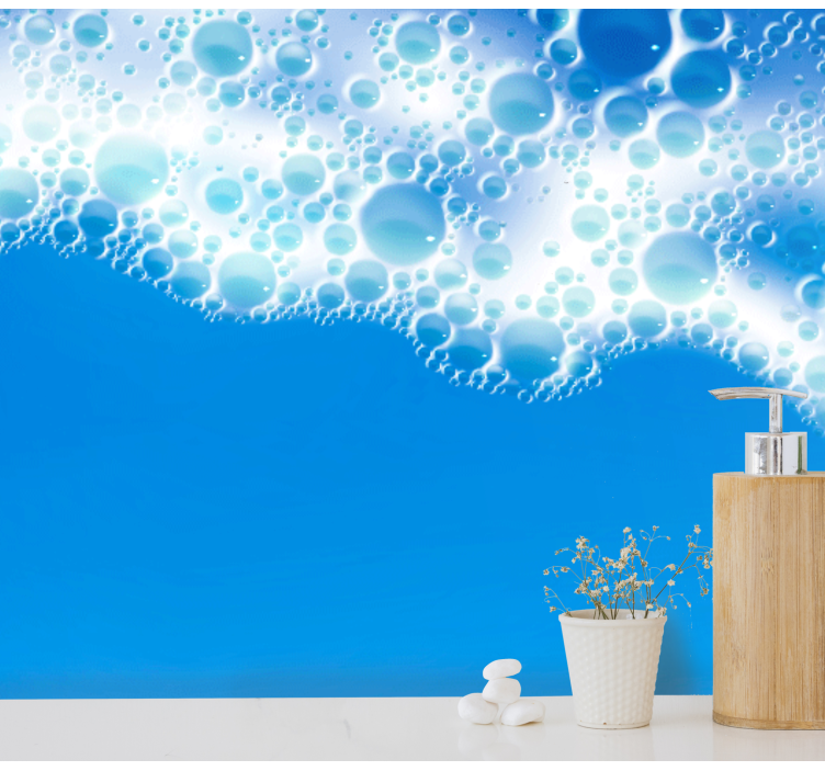 自然 壁画 バブルウェーブデザイン - TENSTICKERS