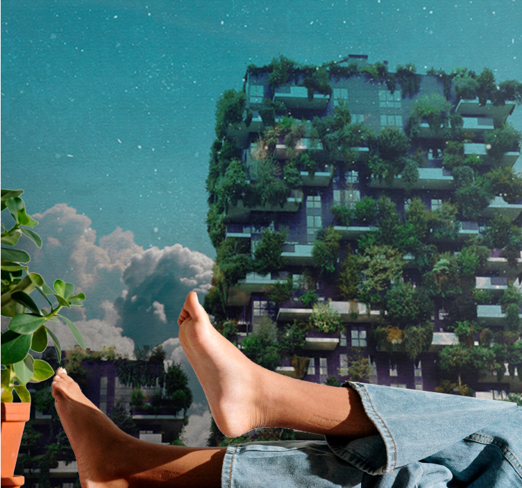 自然 壁画 グリーンバーティカルガーデン - TENSTICKERS