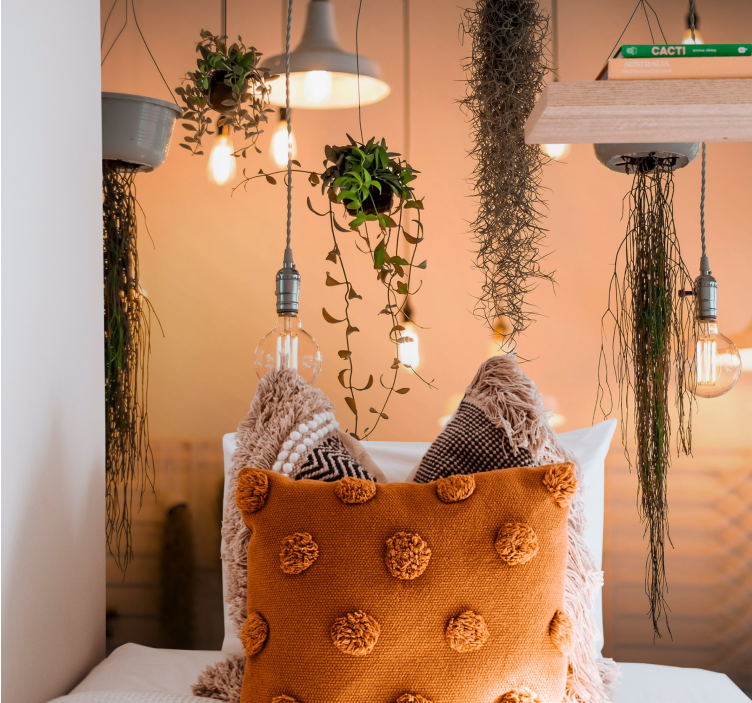 自然 壁画 吊るされた緑のアクセント - TENSTICKERS