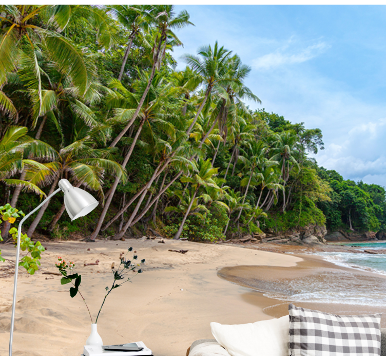 自然 壁画 トロピカルショアオアシス - TENSTICKERS