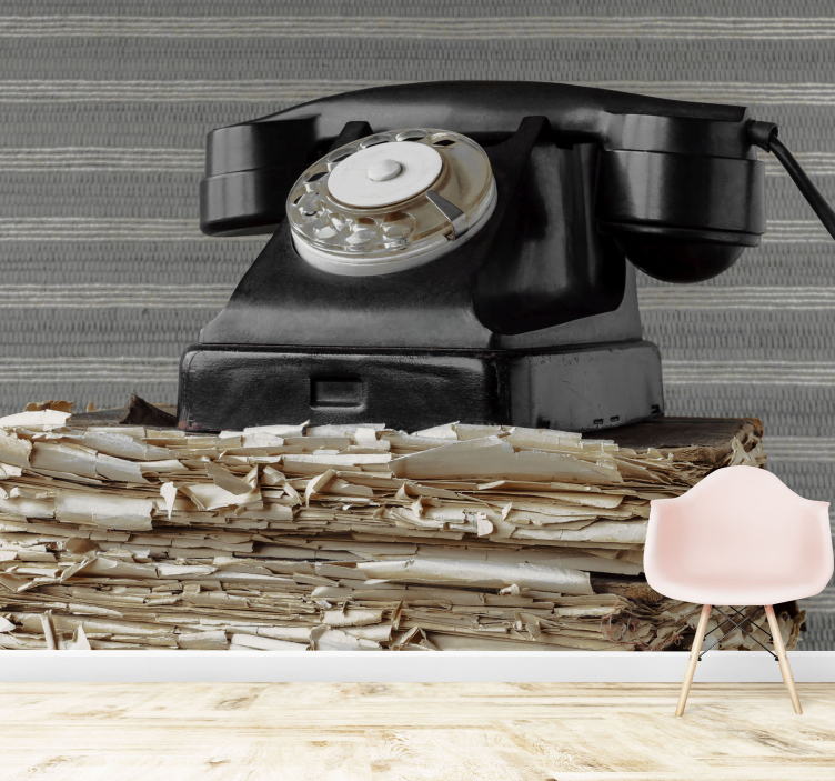 車 壁画 ヴィンテージ電話クラシック - TENSTICKERS