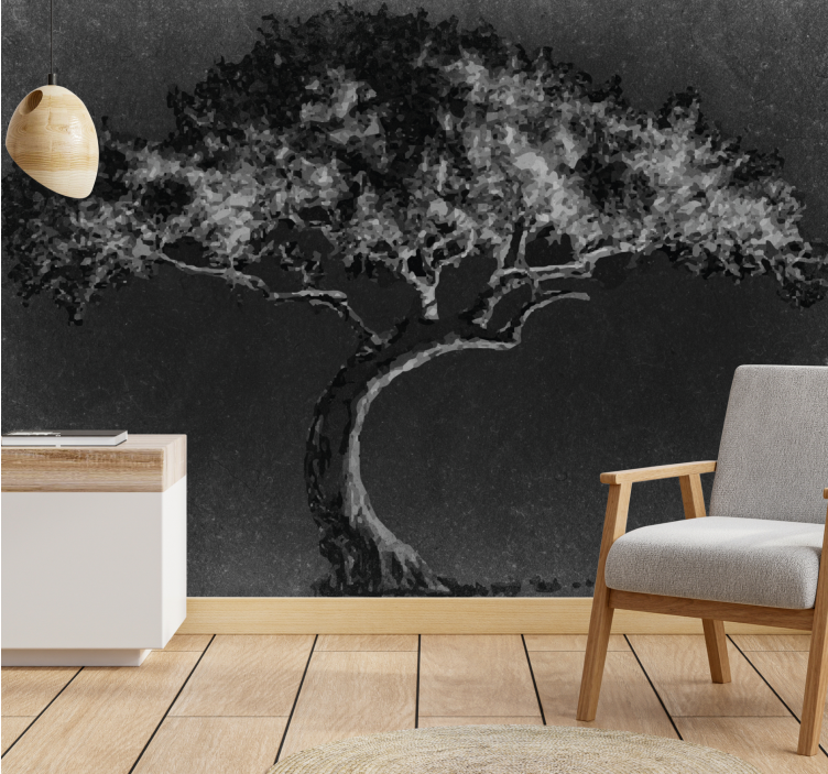 柳の木スカンジナビアの結婚の壁の壁画 - TENSTICKERS