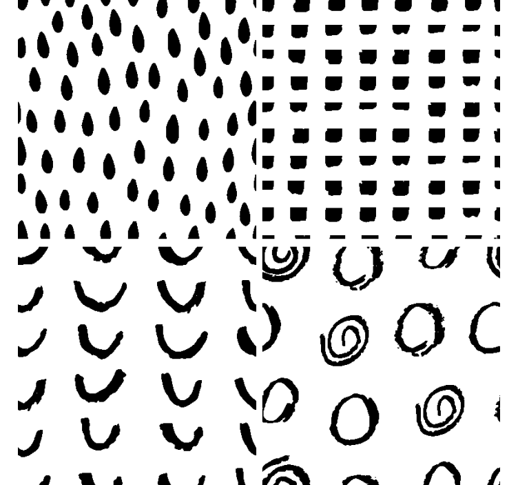 さまざまなパターンのモダンなコースター - TENSTICKERS