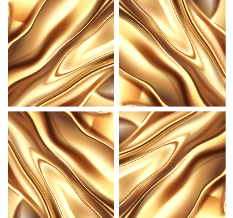 コースターテクスチャ効果流動波模様 - TENSTICKERS