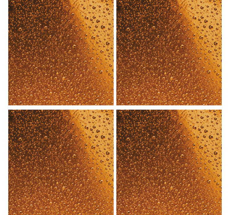 ビールマットアンバーの水滴模様 - TENSTICKERS