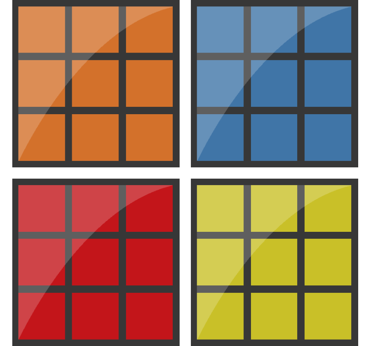 キューブゲームオタクドリンクコースター - TENSTICKERS