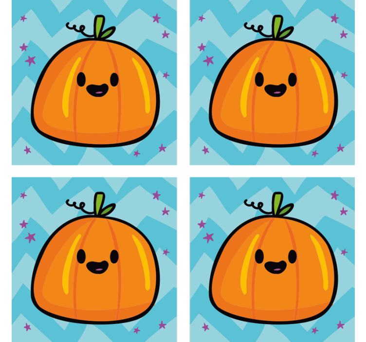 カボチャハロウィーンハロウィーンドリンクコースター - TENSTICKERS