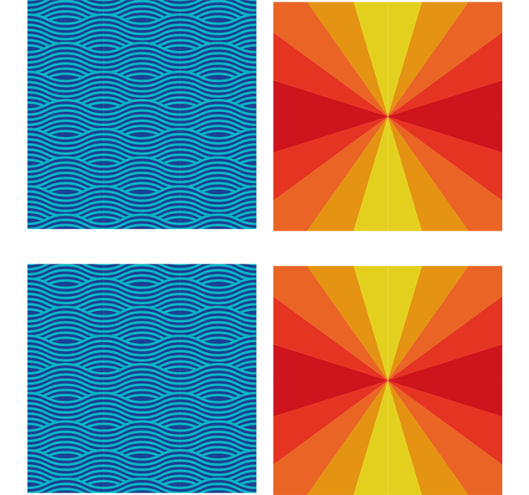 コースターテクスチャ効果輝く色のバースト - TENSTICKERS