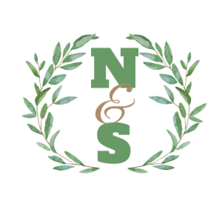 コースターカスタマイズ葉の花冠の中のイニシャル - TENSTICKERS