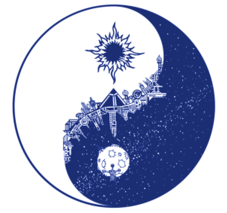 ビールマット天体の宇宙シーン - TENSTICKERS