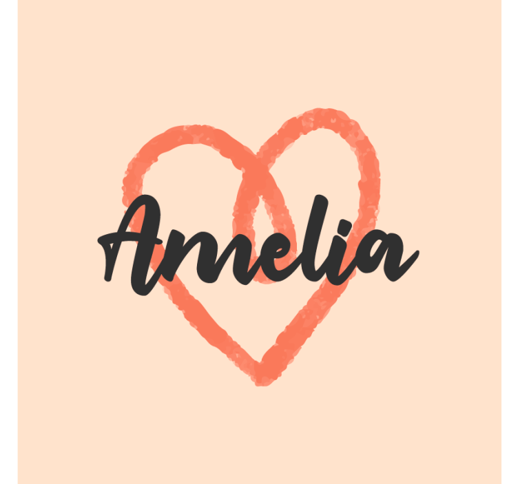 コースターカスタマイズハート型パーソナライズ - TENSTICKERS