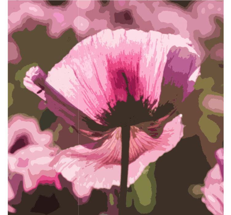 現代のコースター 輝く植物模様 - TENSTICKERS