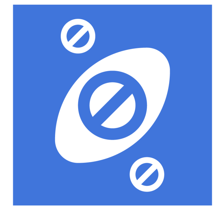 ビールマット抽象的な青い形状 - TENSTICKERS