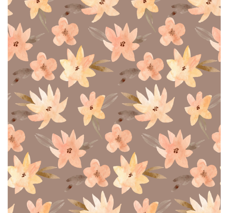 コースターテクスチャ効果植物モチーフ表面 - TENSTICKERS