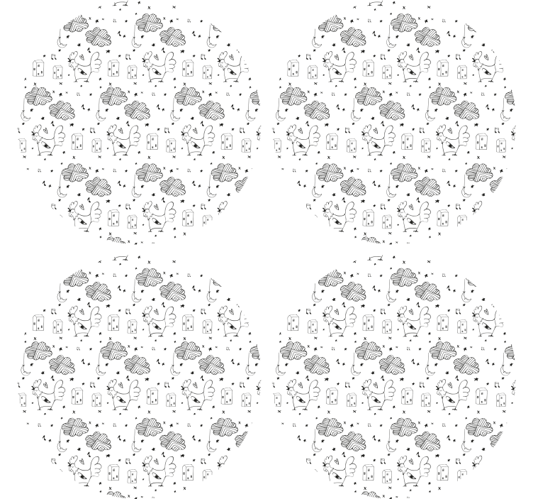 コースターカスタマイズ魅力的なファームハウスモチーフ - TENSTICKERS