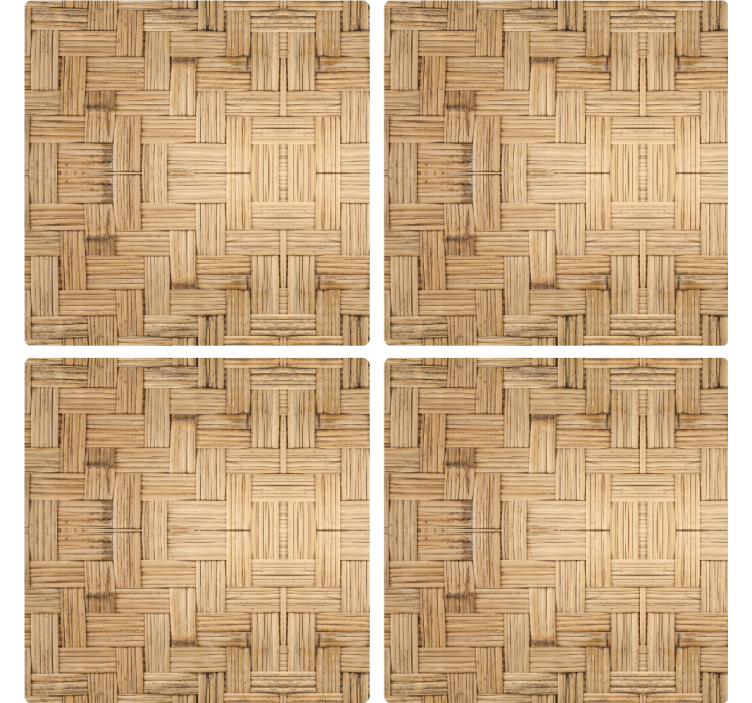 コースターテクスチャ効果織り目のある表面 - TENSTICKERS