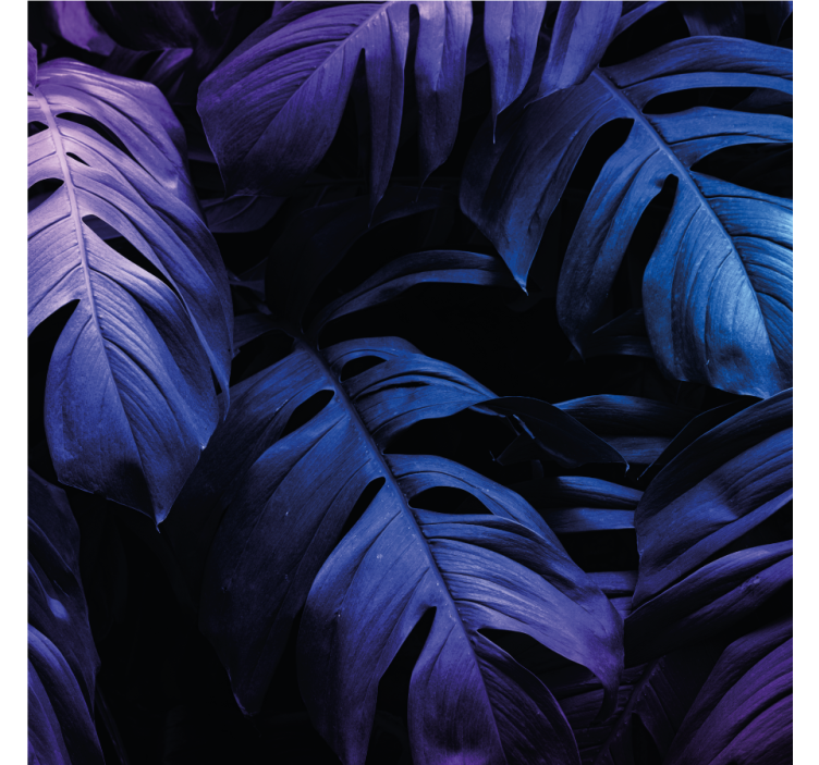 コースターテクスチャ効果緑豊かな葉のモチーフ - TENSTICKERS