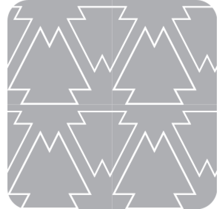 コースターテクスチャ効果角度のある木のモチーフ - TENSTICKERS