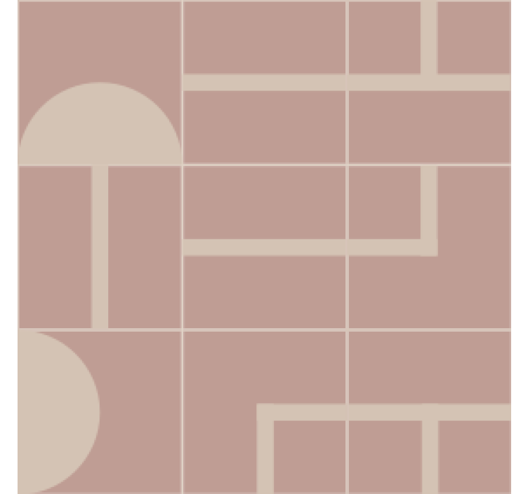 コースターテクスチャ効果幾何学模様の表面 - TENSTICKERS