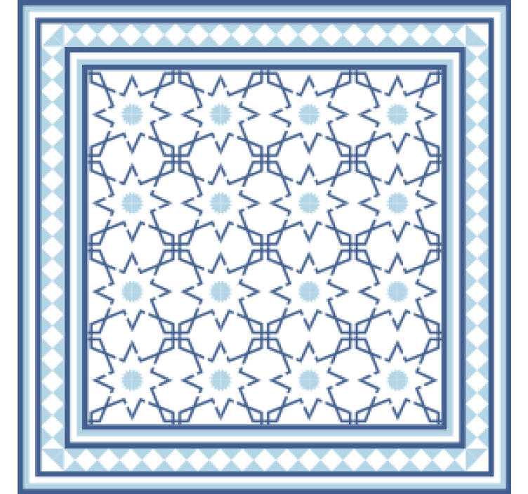 コースターテクスチャ効果幾何学模様モチーフ - TENSTICKERS