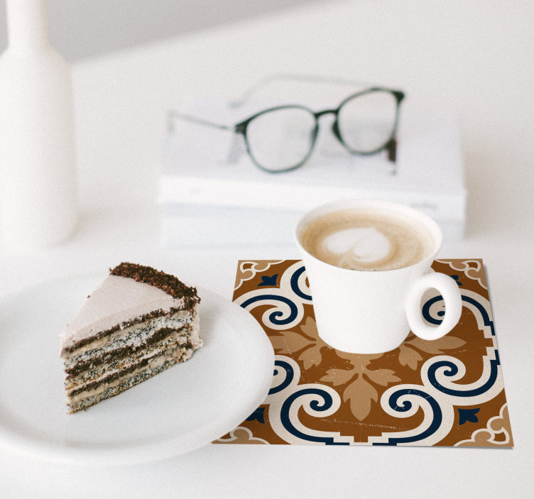 セメントスタイルのタイルコースター - TENSTICKERS