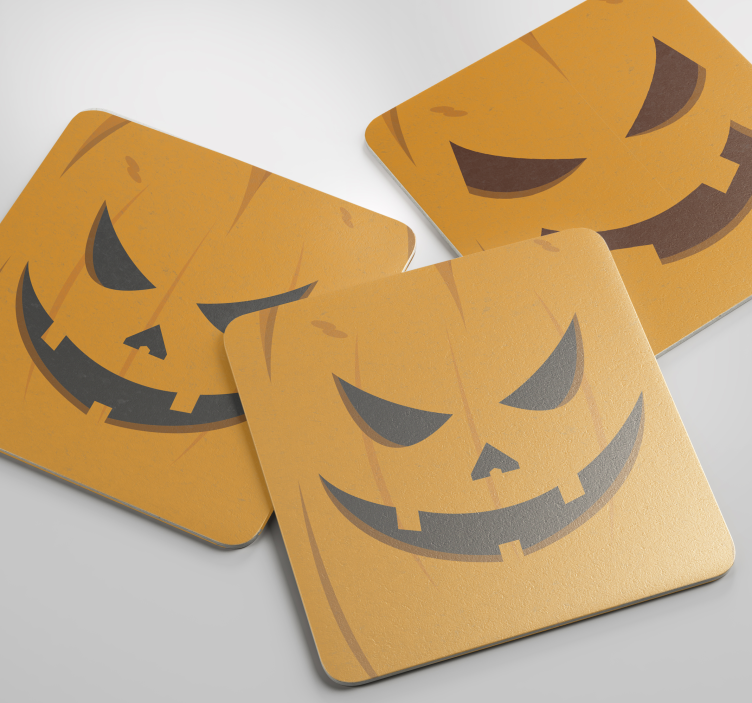 別のカボチャコースターハロウィーン - TENSTICKERS