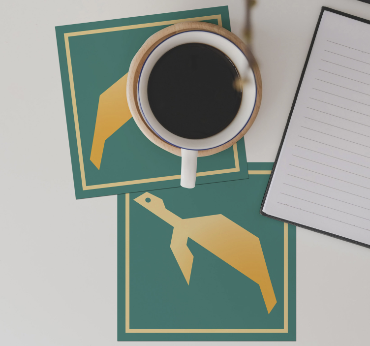 幾何学タートルコースターセット - TENSTICKERS