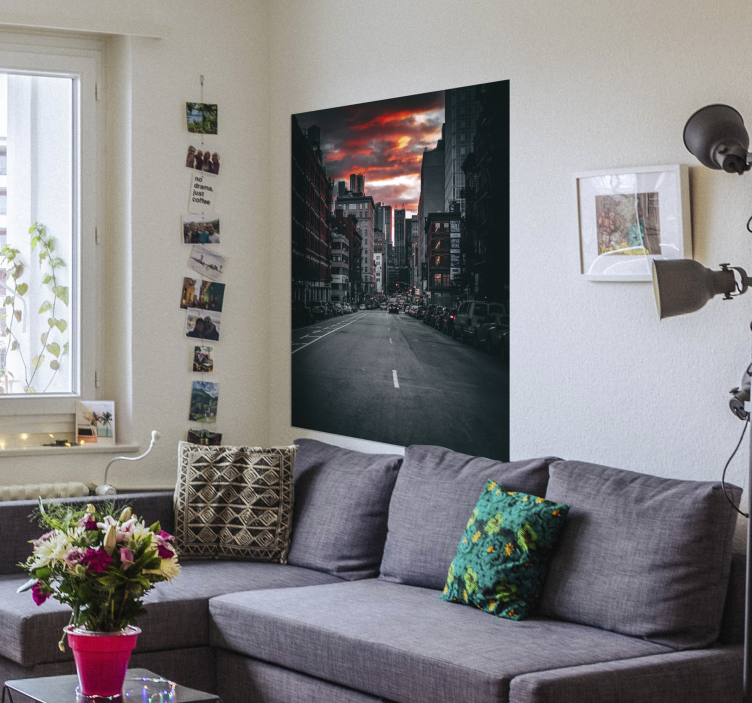 ニューヨーク市の通りのポスター - TENSTICKERS