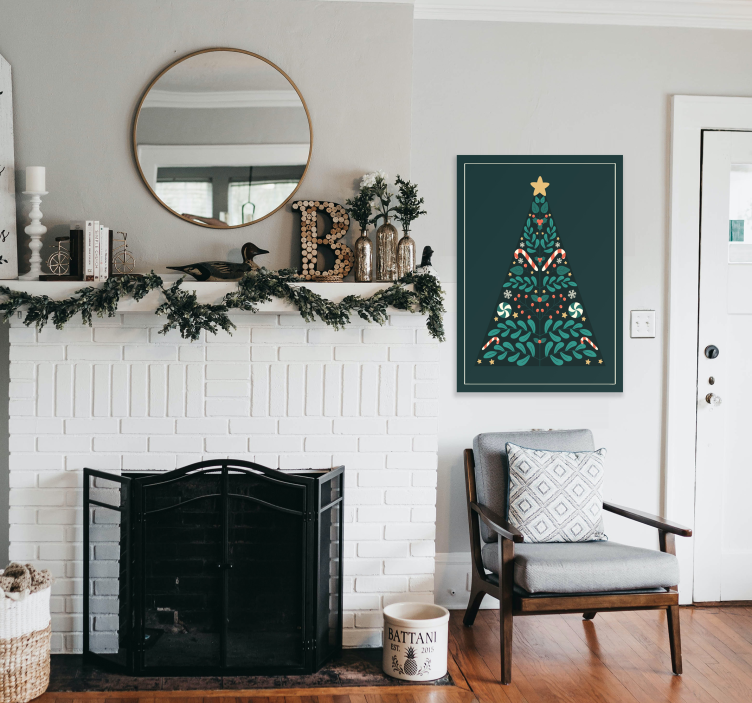 クリスマスツリーポスタープリント - TENSTICKERS