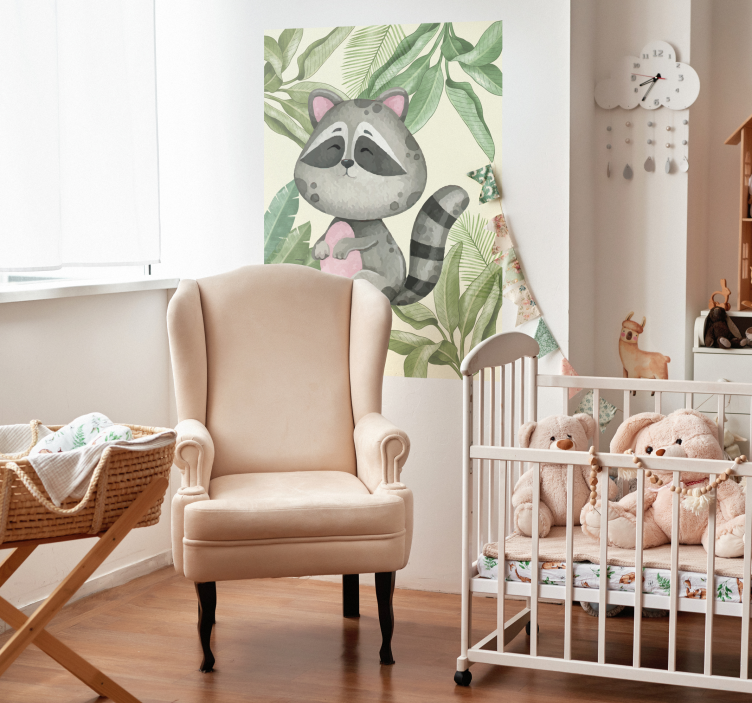 ジャングルアライグマ動物ポスター - TENSTICKERS